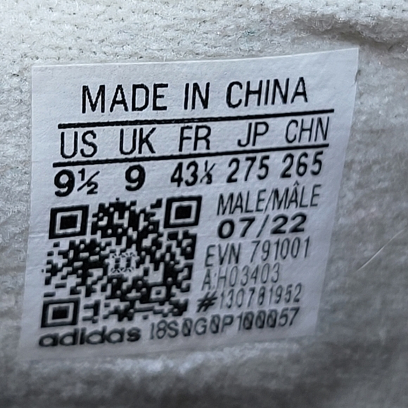 adidas Ozweego 'Aluminium Off White' H03403 Men's Shoes Size 9.5 - Picture 8 of 8